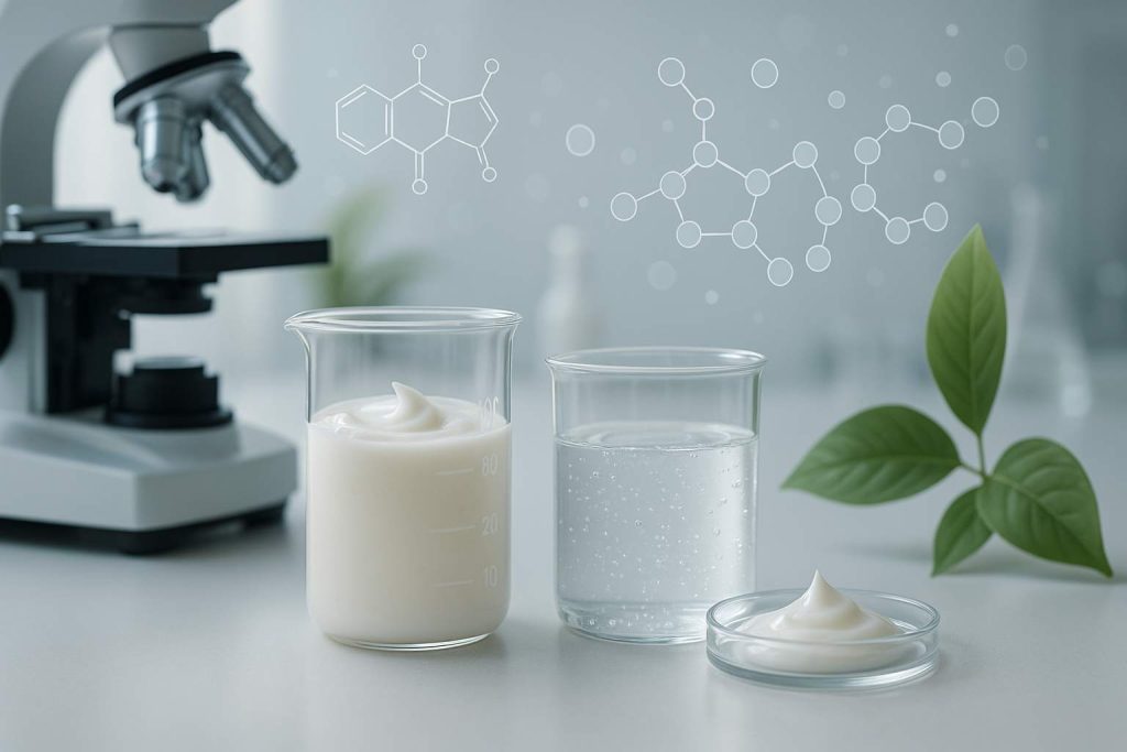 Ruolo dei modificatori reologici polimerici nei cosmetici a base di emulsioni