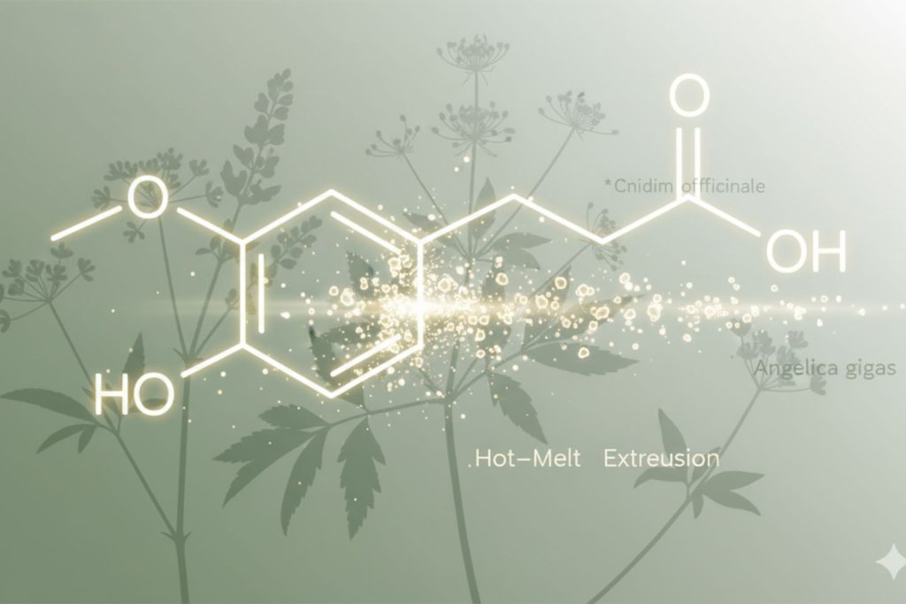 Potenziamento ecocompatibile degli estratti ricchi di acido ferulico da Cnidium officinale e Angelica gigas Potenziamento ecocompatibile degli estratti ricchi di acido ferulico da Cnidium officinale e Angelica gigas