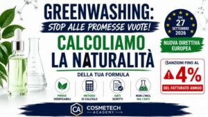 Come calcolare la percentuale di naturalità di una formula cosmetica