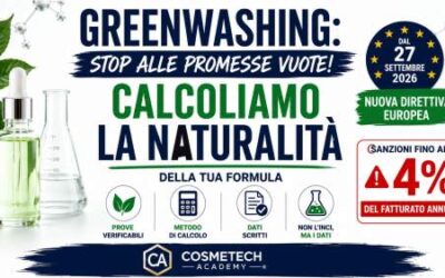 Come calcolare la percentuale di naturalità di una formula cosmetica