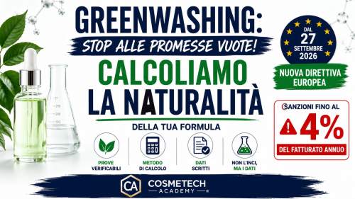 Come calcolare la percentuale di naturalità di una formula cosmetica