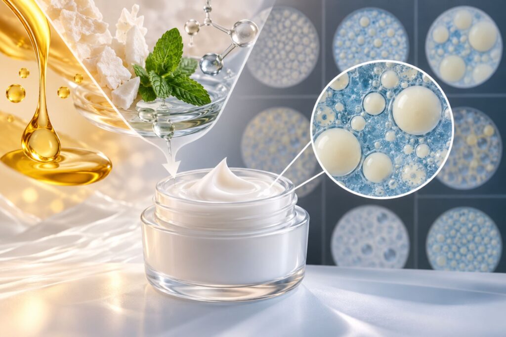 E se la fase grassa di una crema non fosse fatta di oli?